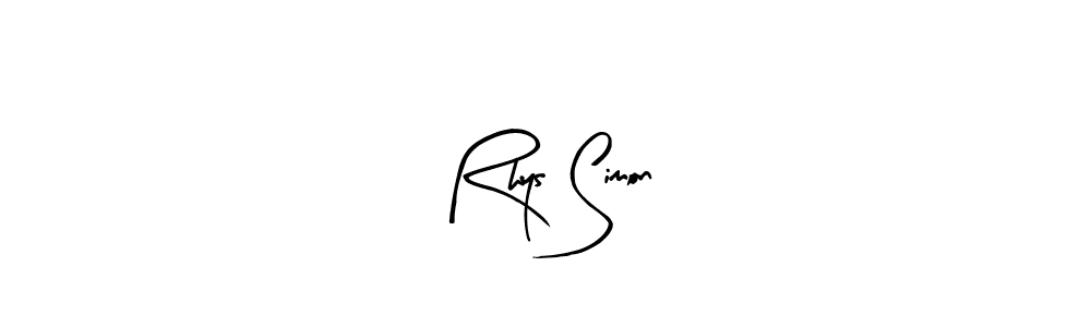 You should practise on your own different ways (Arty Signature) to write your name (Rhys Simon) in signature. don't let someone else do it for you. Rhys Simon signature style 8 images and pictures png