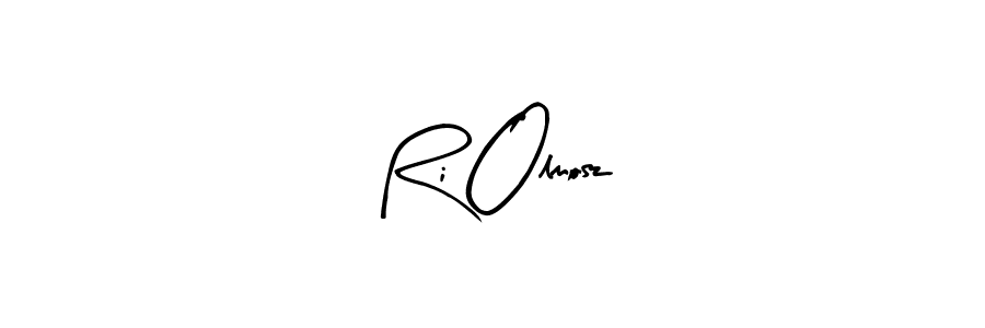 Arty Signature is a professional signature style that is perfect for those who want to add a touch of class to their signature. It is also a great choice for those who want to make their signature more unique. Get Ri Olmosz name to fancy signature for free. Ri Olmosz signature style 8 images and pictures png