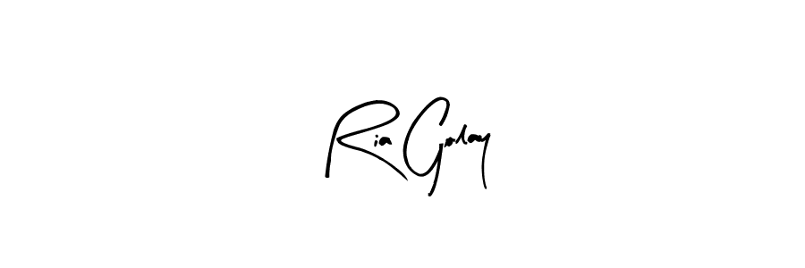How to make Ria Golay signature? Arty Signature is a professional autograph style. Create handwritten signature for Ria Golay name. Ria Golay signature style 8 images and pictures png