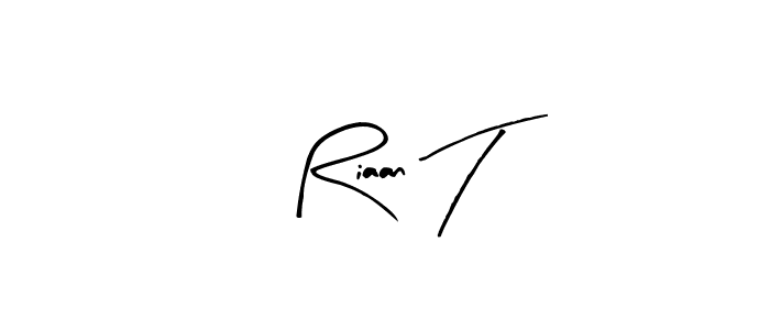 Also You can easily find your signature by using the search form. We will create Riaan T name handwritten signature images for you free of cost using Arty Signature sign style. Riaan T signature style 8 images and pictures png