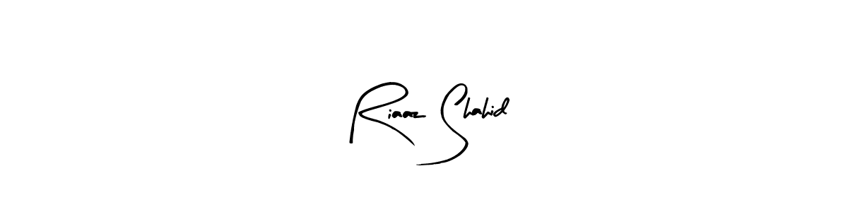 if you are searching for the best signature style for your name Riaaz Shahid. so please give up your signature search. here we have designed multiple signature styles  using Arty Signature. Riaaz Shahid signature style 8 images and pictures png