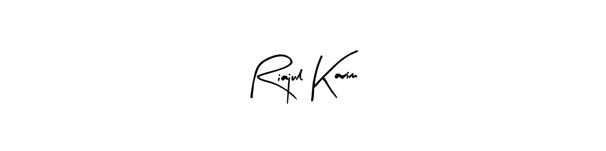 Create a beautiful signature design for name Riajul Karim. With this signature (Arty Signature) fonts, you can make a handwritten signature for free. Riajul Karim signature style 8 images and pictures png