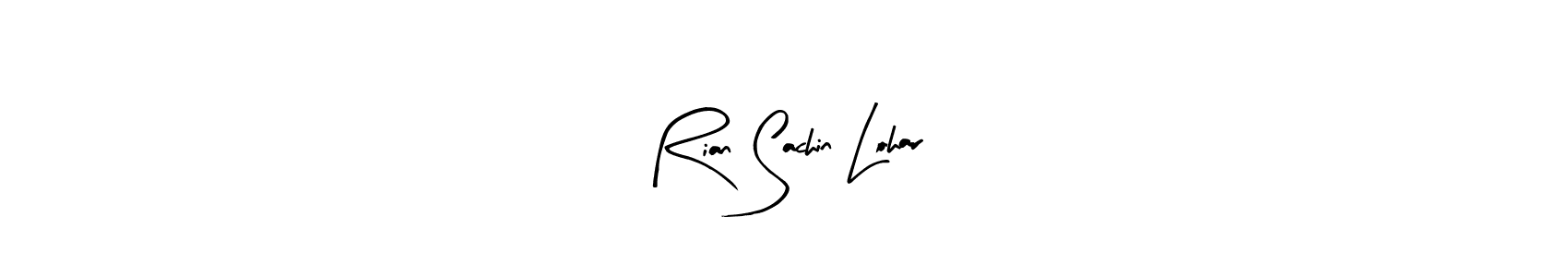 Create a beautiful signature design for name Rian Sachin Lohar. With this signature (Arty Signature) fonts, you can make a handwritten signature for free. Rian Sachin Lohar signature style 8 images and pictures png