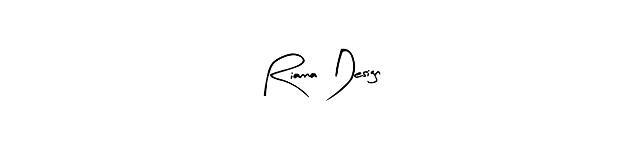 The best way (Arty Signature) to make a short signature is to pick only two or three words in your name. The name Rianna Design include a total of six letters. For converting this name. Rianna Design signature style 8 images and pictures png