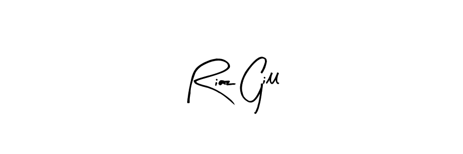 Make a beautiful signature design for name Riaz Gill. Use this online signature maker to create a handwritten signature for free. Riaz Gill signature style 8 images and pictures png