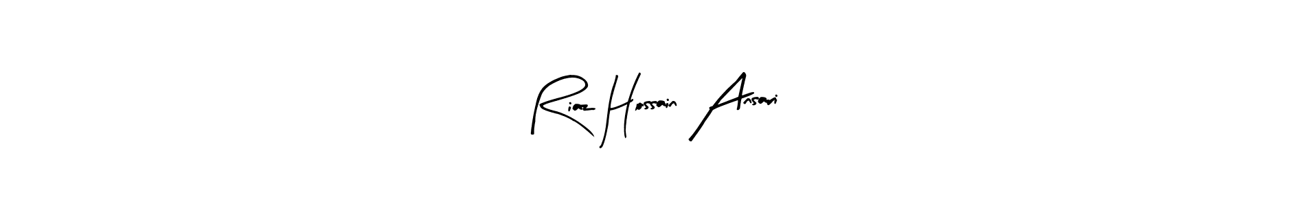 Design your own signature with our free online signature maker. With this signature software, you can create a handwritten (Arty Signature) signature for name Riaz Hossain Ansari. Riaz Hossain Ansari signature style 8 images and pictures png