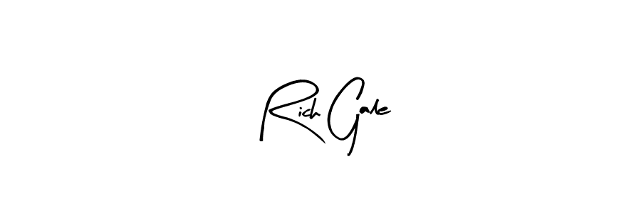 Similarly Arty Signature is the best handwritten signature design. Signature creator online .You can use it as an online autograph creator for name Rich Gale. Rich Gale signature style 8 images and pictures png