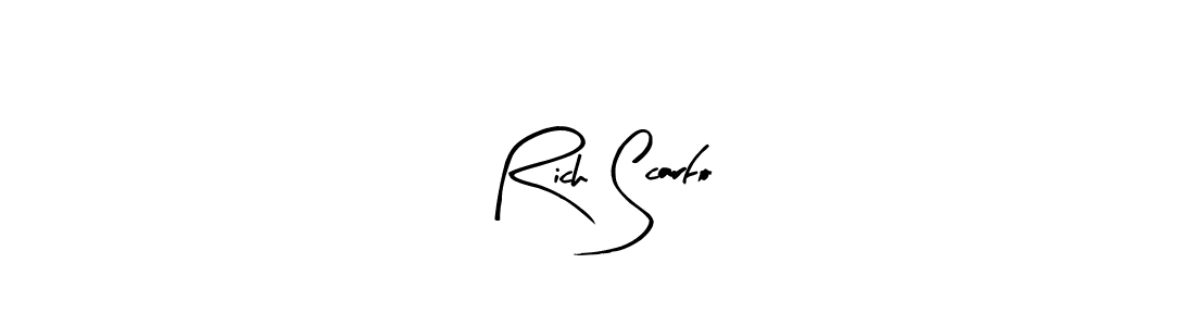 if you are searching for the best signature style for your name Rich Scarfo. so please give up your signature search. here we have designed multiple signature styles  using Arty Signature. Rich Scarfo signature style 8 images and pictures png