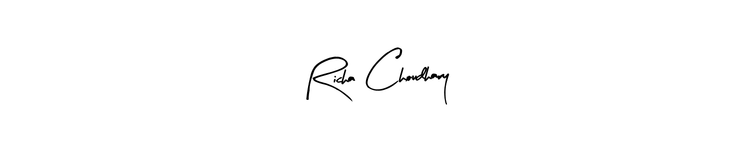 Also we have Richa Choudhary name is the best signature style. Create professional handwritten signature collection using Arty Signature autograph style. Richa Choudhary signature style 8 images and pictures png