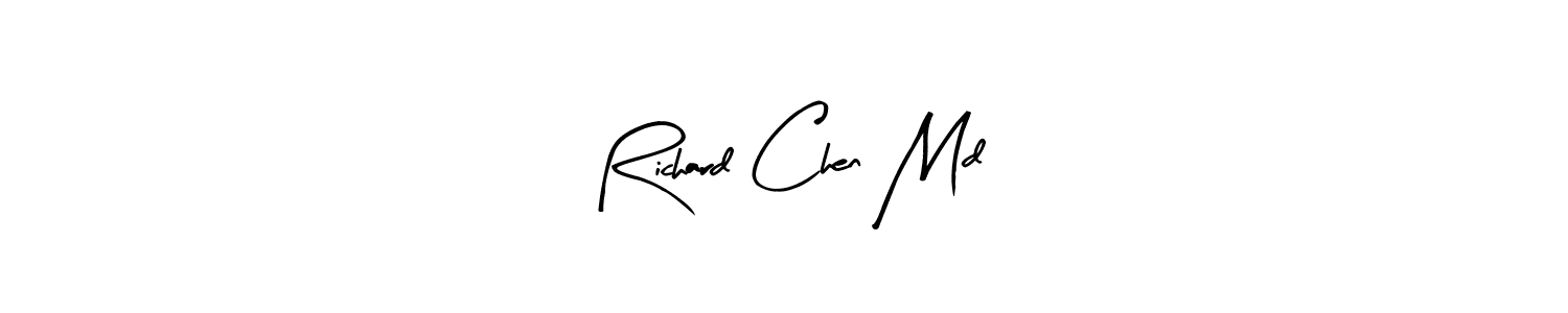 Similarly Arty Signature is the best handwritten signature design. Signature creator online .You can use it as an online autograph creator for name Richard Chen Md. Richard Chen Md signature style 8 images and pictures png