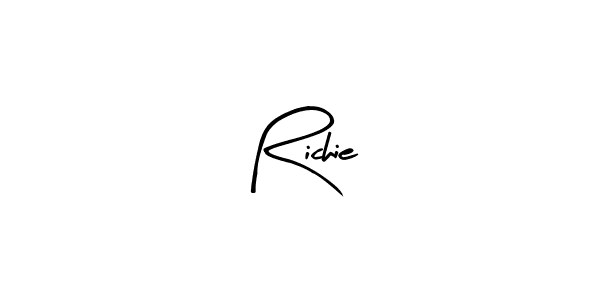 Richie stylish signature style. Best Handwritten Sign (Arty Signature) for my name. Handwritten Signature Collection Ideas for my name Richie. Richie signature style 8 images and pictures png