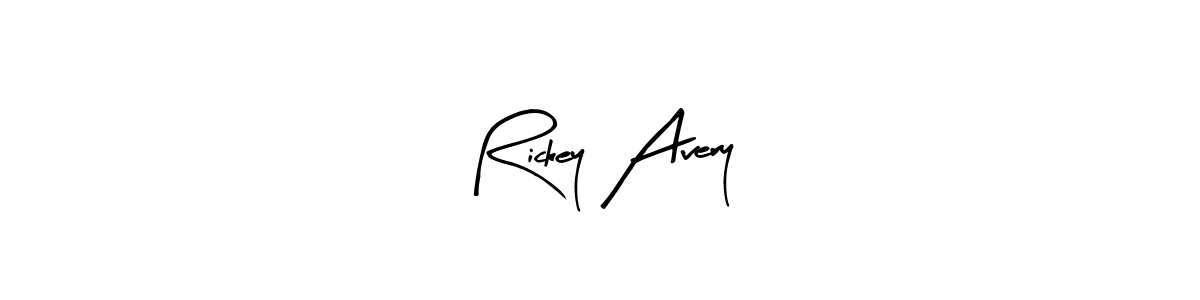 How to make Rickey Avery signature? Arty Signature is a professional autograph style. Create handwritten signature for Rickey Avery name. Rickey Avery signature style 8 images and pictures png