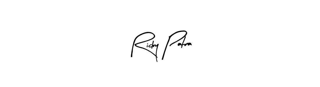 Create a beautiful signature design for name Ricky Patra. With this signature (Arty Signature) fonts, you can make a handwritten signature for free. Ricky Patra signature style 8 images and pictures png