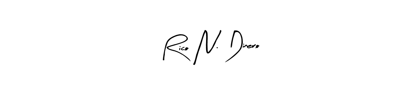 Design your own signature with our free online signature maker. With this signature software, you can create a handwritten (Arty Signature) signature for name Rico N. Dinero. Rico N. Dinero signature style 8 images and pictures png