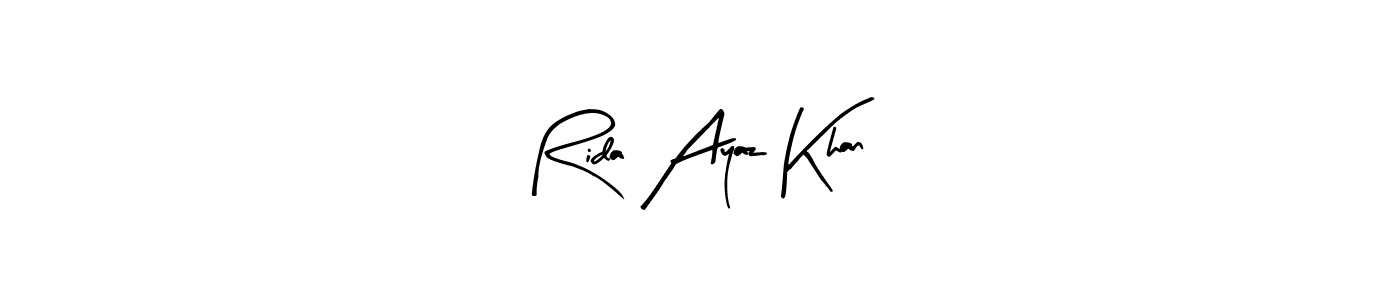 Here are the top 10 professional signature styles for the name Rida Ayaz Khan. These are the best autograph styles you can use for your name. Rida Ayaz Khan signature style 8 images and pictures png