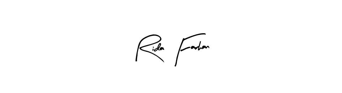 Also You can easily find your signature by using the search form. We will create Rida Farhan name handwritten signature images for you free of cost using Arty Signature sign style. Rida Farhan signature style 8 images and pictures png