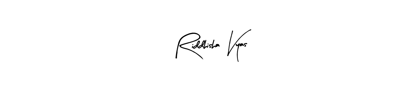 if you are searching for the best signature style for your name Riddhisha Vyas. so please give up your signature search. here we have designed multiple signature styles  using Arty Signature. Riddhisha Vyas signature style 8 images and pictures png