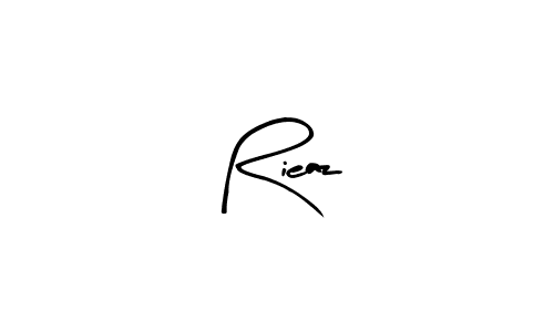 Arty Signature is a professional signature style that is perfect for those who want to add a touch of class to their signature. It is also a great choice for those who want to make their signature more unique. Get Rieaz name to fancy signature for free. Rieaz signature style 8 images and pictures png