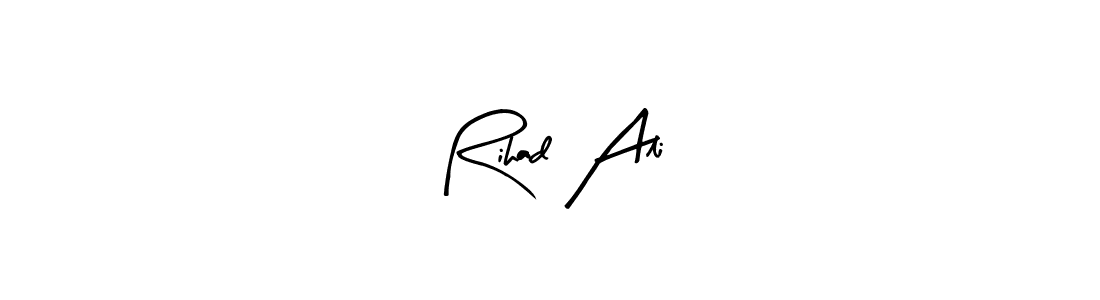 You should practise on your own different ways (Arty Signature) to write your name (Rihad Alić) in signature. don't let someone else do it for you. Rihad Alić signature style 8 images and pictures png