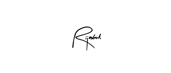 Design your own signature with our free online signature maker. With this signature software, you can create a handwritten (Arty Signature) signature for name Rijabul. Rijabul signature style 8 images and pictures png