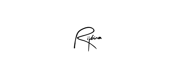 Arty Signature is a professional signature style that is perfect for those who want to add a touch of class to their signature. It is also a great choice for those who want to make their signature more unique. Get Rijbina name to fancy signature for free. Rijbina signature style 8 images and pictures png