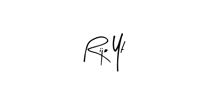 if you are searching for the best signature style for your name Rijo Yt. so please give up your signature search. here we have designed multiple signature styles  using Arty Signature. Rijo Yt signature style 8 images and pictures png