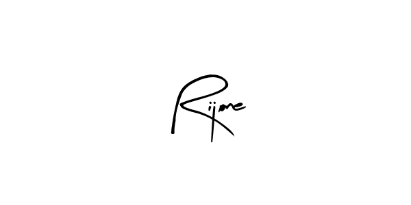 How to make Rijone name signature. Use Arty Signature style for creating short signs online. This is the latest handwritten sign. Rijone signature style 8 images and pictures png