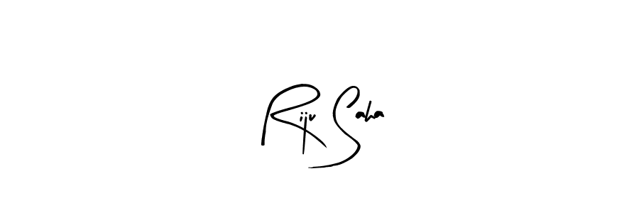 Also You can easily find your signature by using the search form. We will create Riju Saha name handwritten signature images for you free of cost using Arty Signature sign style. Riju Saha signature style 8 images and pictures png