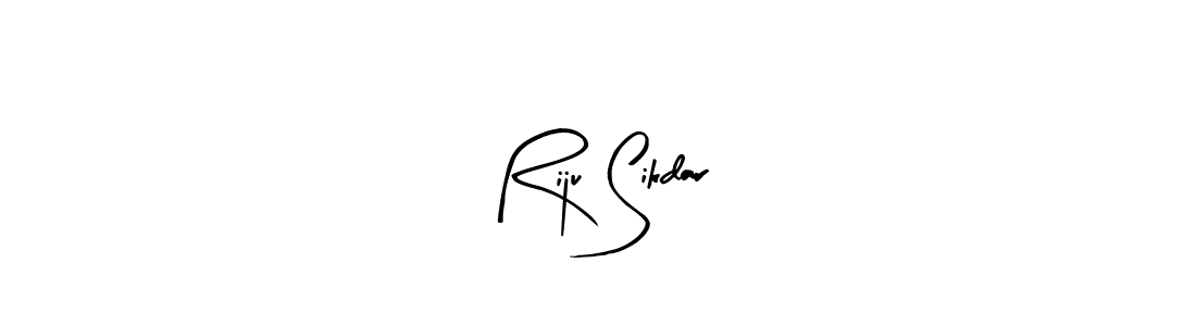 Arty Signature is a professional signature style that is perfect for those who want to add a touch of class to their signature. It is also a great choice for those who want to make their signature more unique. Get Riju Sikdar name to fancy signature for free. Riju Sikdar signature style 8 images and pictures png