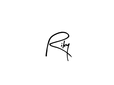 Riky stylish signature style. Best Handwritten Sign (Arty Signature) for my name. Handwritten Signature Collection Ideas for my name Riky. Riky signature style 8 images and pictures png