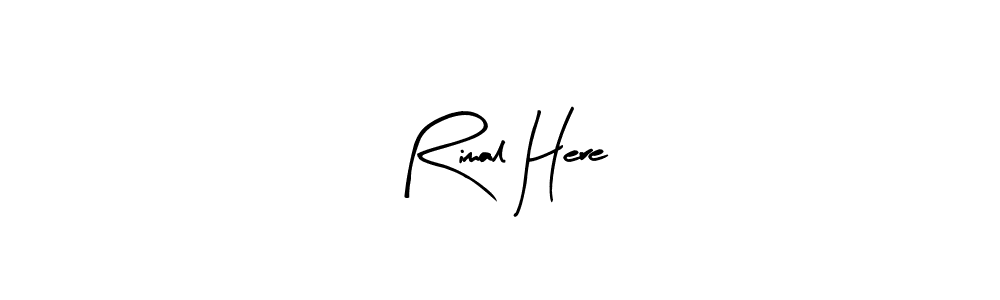 Design your own signature with our free online signature maker. With this signature software, you can create a handwritten (Arty Signature) signature for name Rimal Here. Rimal Here signature style 8 images and pictures png