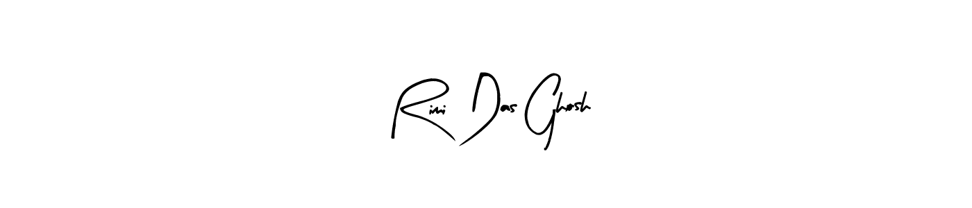 How to make Rimi Das Ghosh name signature. Use Arty Signature style for creating short signs online. This is the latest handwritten sign. Rimi Das Ghosh signature style 8 images and pictures png
