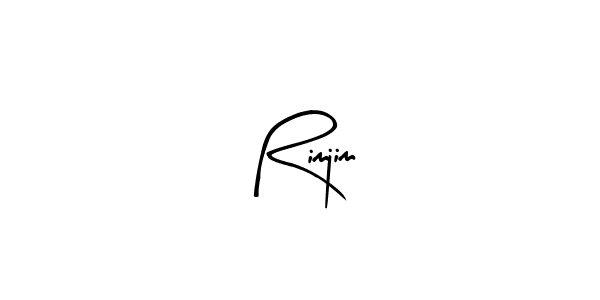 How to make Rimjim name signature. Use Arty Signature style for creating short signs online. This is the latest handwritten sign. Rimjim signature style 8 images and pictures png
