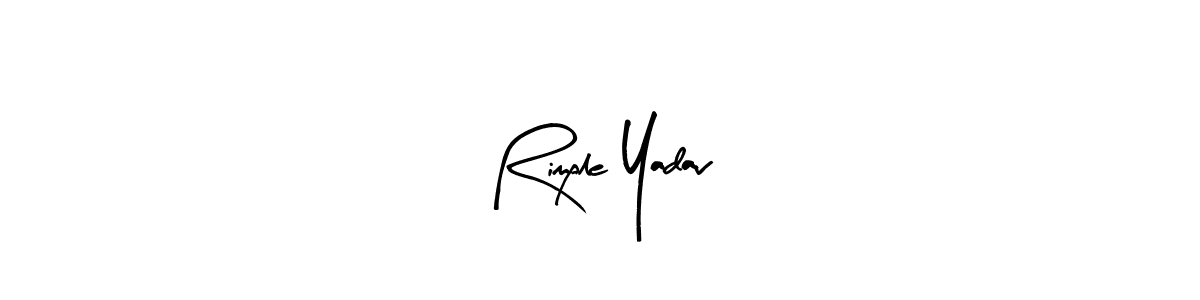 Arty Signature is a professional signature style that is perfect for those who want to add a touch of class to their signature. It is also a great choice for those who want to make their signature more unique. Get Rimple Yadav name to fancy signature for free. Rimple Yadav signature style 8 images and pictures png