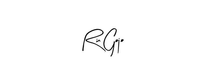 Make a beautiful signature design for name Rin Gojo. With this signature (Arty Signature) style, you can create a handwritten signature for free. Rin Gojo signature style 8 images and pictures png