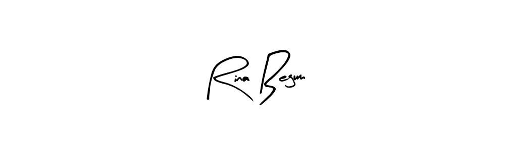 Design your own signature with our free online signature maker. With this signature software, you can create a handwritten (Arty Signature) signature for name Rina Begum. Rina Begum signature style 8 images and pictures png