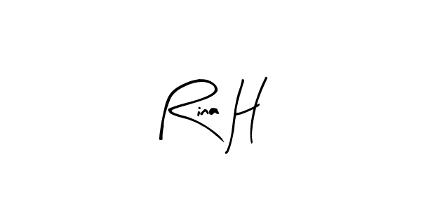 This is the best signature style for the Rina H name. Also you like these signature font (Arty Signature). Mix name signature. Rina H signature style 8 images and pictures png