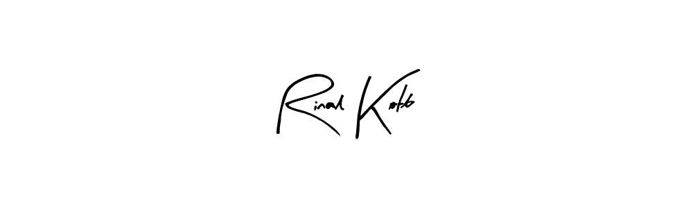 Rinal Kotb stylish signature style. Best Handwritten Sign (Arty Signature) for my name. Handwritten Signature Collection Ideas for my name Rinal Kotb. Rinal Kotb signature style 8 images and pictures png