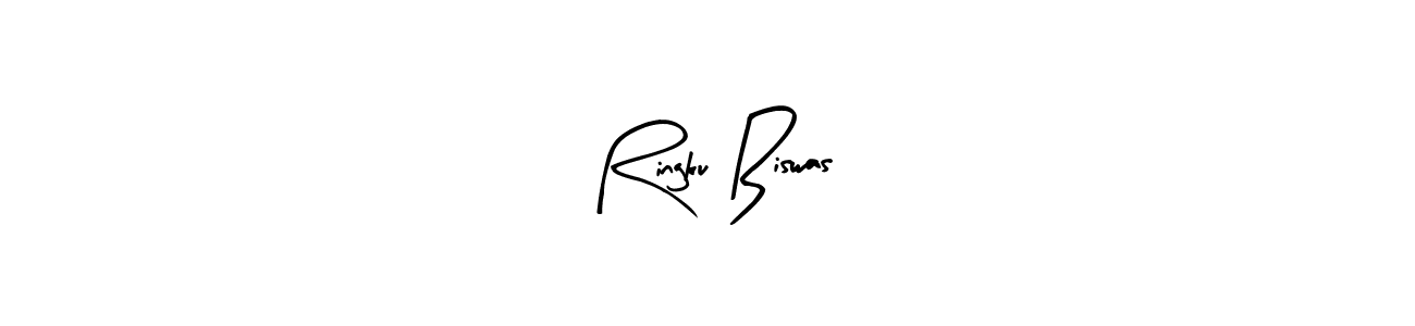 Design your own signature with our free online signature maker. With this signature software, you can create a handwritten (Arty Signature) signature for name Ringku Biswas. Ringku Biswas signature style 8 images and pictures png