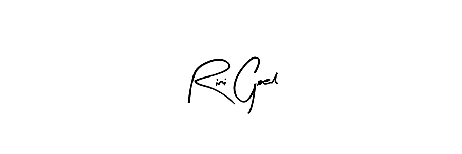 Rini Goel stylish signature style. Best Handwritten Sign (Arty Signature) for my name. Handwritten Signature Collection Ideas for my name Rini Goel. Rini Goel signature style 8 images and pictures png