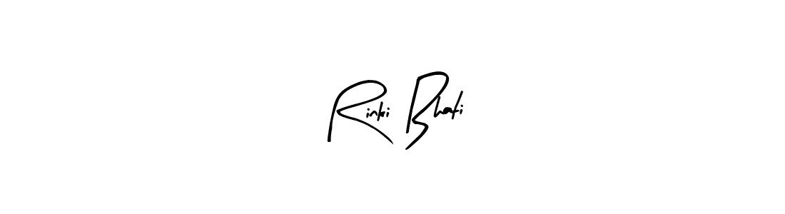 Design your own signature with our free online signature maker. With this signature software, you can create a handwritten (Arty Signature) signature for name Rinki Bhati. Rinki Bhati signature style 8 images and pictures png