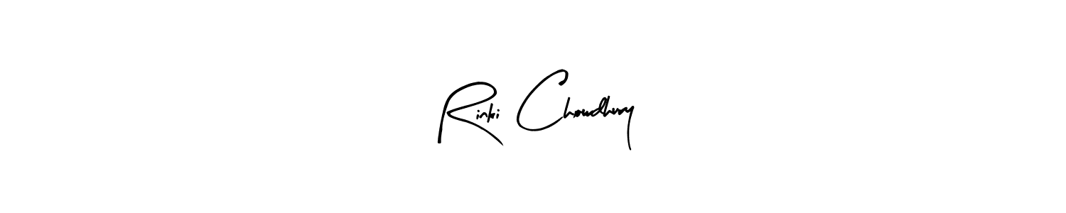 Similarly Arty Signature is the best handwritten signature design. Signature creator online .You can use it as an online autograph creator for name Rinki Chowdhury. Rinki Chowdhury signature style 8 images and pictures png