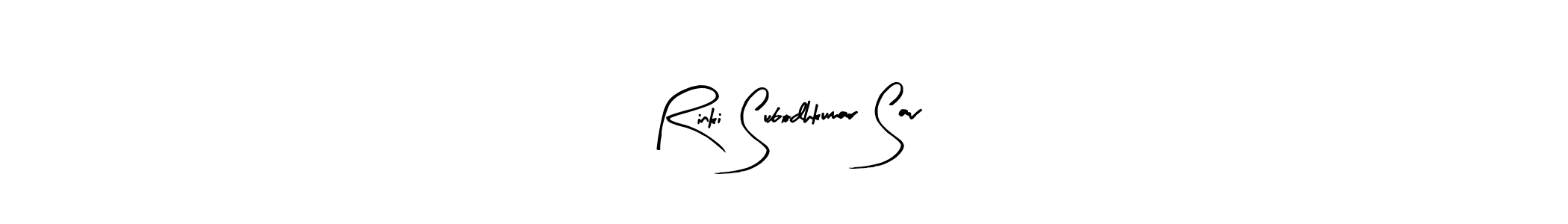 Make a beautiful signature design for name Rinki Subodhkumar Sav. With this signature (Arty Signature) style, you can create a handwritten signature for free. Rinki Subodhkumar Sav signature style 8 images and pictures png