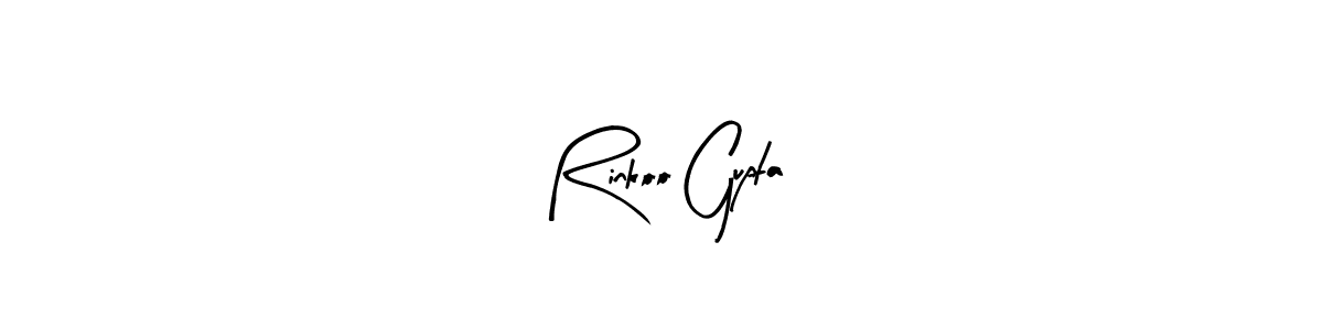 How to make Rinkoo Gupta signature? Arty Signature is a professional autograph style. Create handwritten signature for Rinkoo Gupta name. Rinkoo Gupta signature style 8 images and pictures png