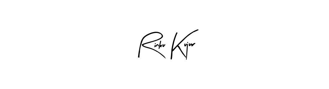 How to make Rinku Kujur name signature. Use Arty Signature style for creating short signs online. This is the latest handwritten sign. Rinku Kujur signature style 8 images and pictures png