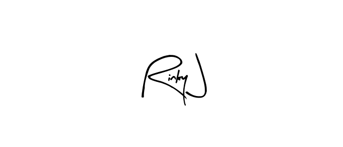 How to Draw Rinky J signature style? Arty Signature is a latest design signature styles for name Rinky J. Rinky J signature style 8 images and pictures png