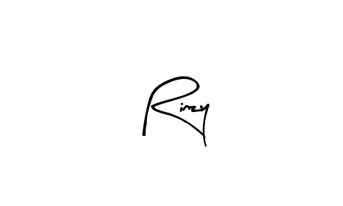 Use a signature maker to create a handwritten signature online. With this signature software, you can design (Arty Signature) your own signature for name Rinzy. Rinzy signature style 8 images and pictures png