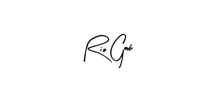 Similarly Arty Signature is the best handwritten signature design. Signature creator online .You can use it as an online autograph creator for name Rio Gab. Rio Gab signature style 8 images and pictures png