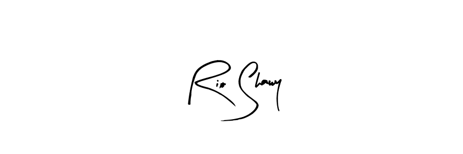 Make a beautiful signature design for name Rio Shawy. With this signature (Arty Signature) style, you can create a handwritten signature for free. Rio Shawy signature style 8 images and pictures png