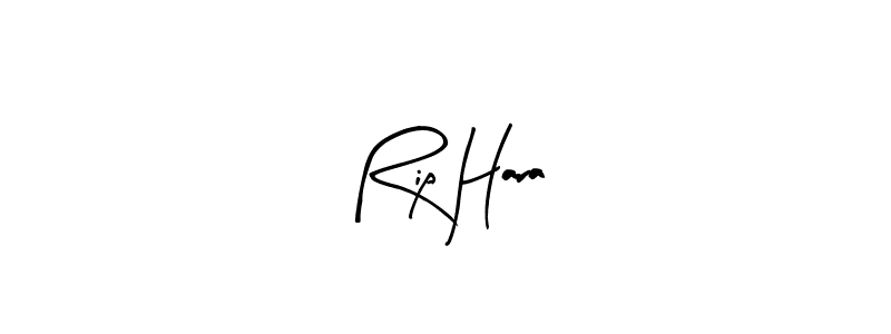 How to make Rip Hara name signature. Use Arty Signature style for creating short signs online. This is the latest handwritten sign. Rip Hara signature style 8 images and pictures png